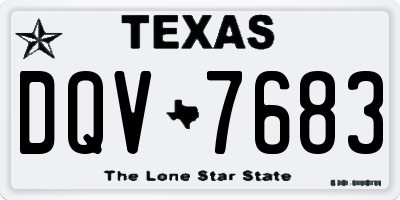TX license plate DQV7683