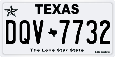 TX license plate DQV7732