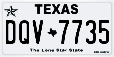 TX license plate DQV7735