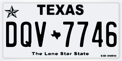 TX license plate DQV7746