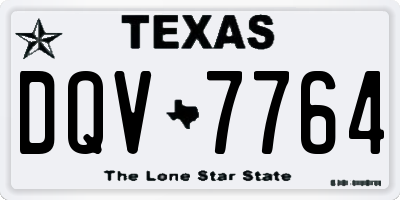 TX license plate DQV7764