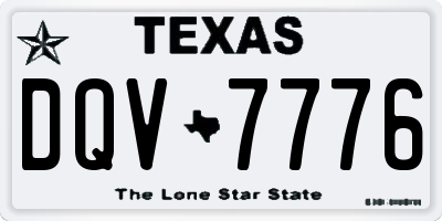 TX license plate DQV7776