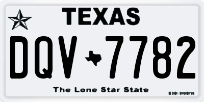 TX license plate DQV7782