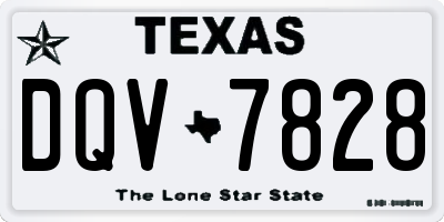 TX license plate DQV7828
