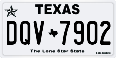 TX license plate DQV7902