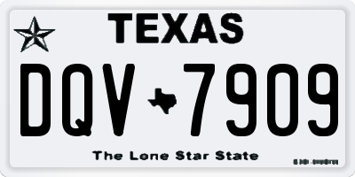 TX license plate DQV7909