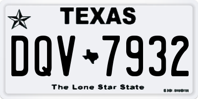 TX license plate DQV7932