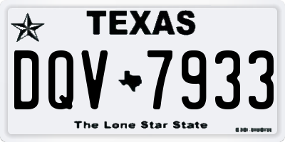 TX license plate DQV7933