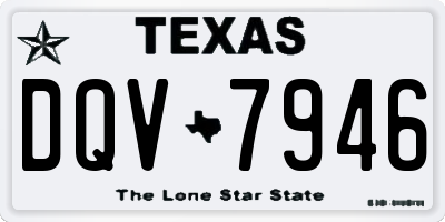 TX license plate DQV7946