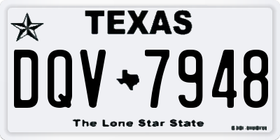 TX license plate DQV7948