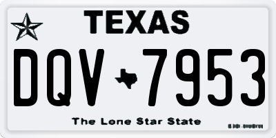 TX license plate DQV7953