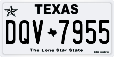 TX license plate DQV7955
