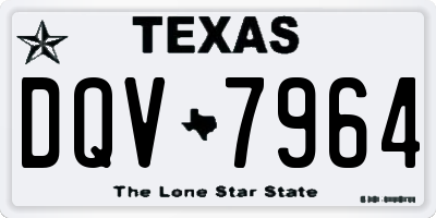 TX license plate DQV7964