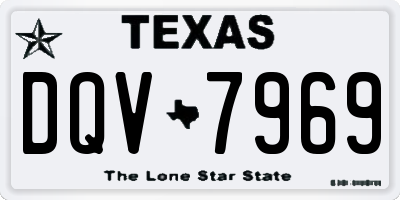 TX license plate DQV7969