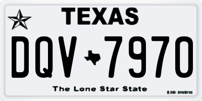 TX license plate DQV7970