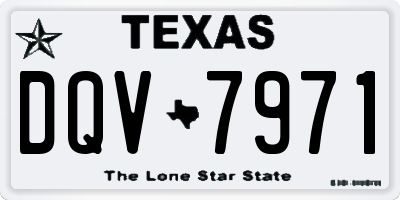 TX license plate DQV7971