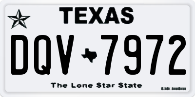 TX license plate DQV7972