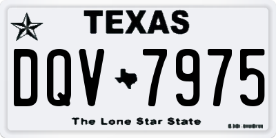 TX license plate DQV7975