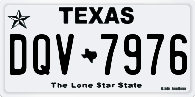 TX license plate DQV7976