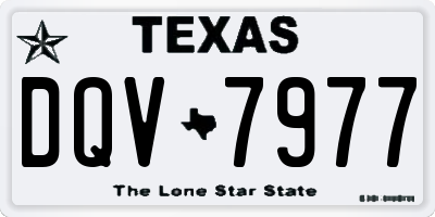 TX license plate DQV7977