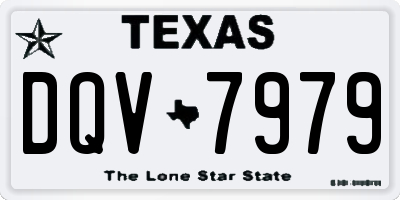 TX license plate DQV7979