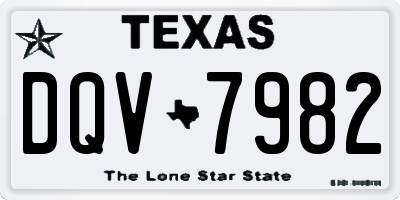 TX license plate DQV7982