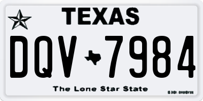 TX license plate DQV7984
