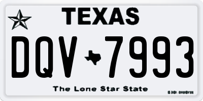 TX license plate DQV7993