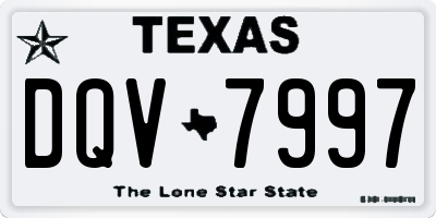 TX license plate DQV7997