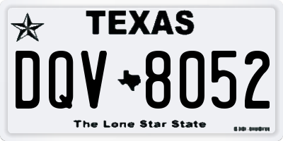 TX license plate DQV8052