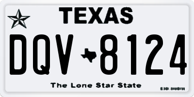 TX license plate DQV8124