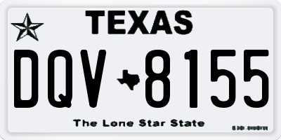 TX license plate DQV8155