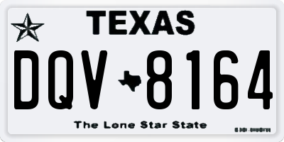TX license plate DQV8164