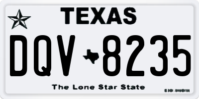 TX license plate DQV8235