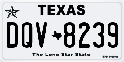 TX license plate DQV8239