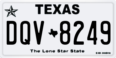 TX license plate DQV8249