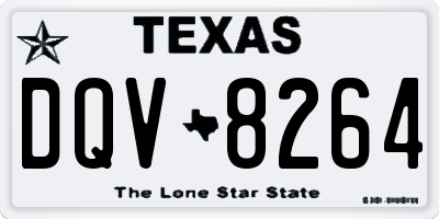TX license plate DQV8264
