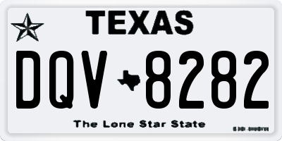 TX license plate DQV8282