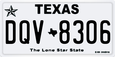 TX license plate DQV8306
