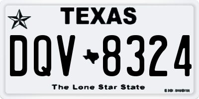 TX license plate DQV8324