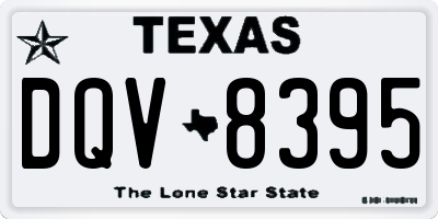 TX license plate DQV8395