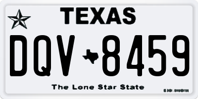 TX license plate DQV8459