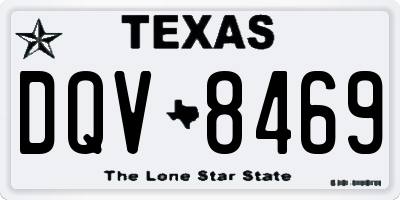 TX license plate DQV8469