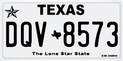 TX license plate DQV8573