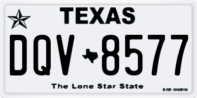 TX license plate DQV8577