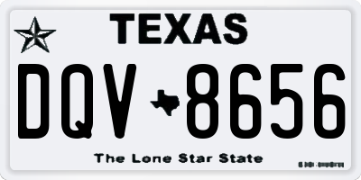 TX license plate DQV8656