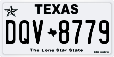 TX license plate DQV8779