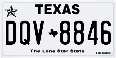 TX license plate DQV8846