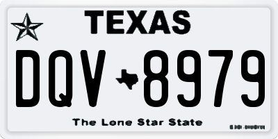 TX license plate DQV8979