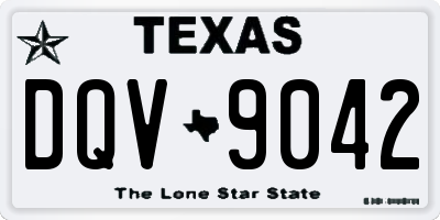 TX license plate DQV9042